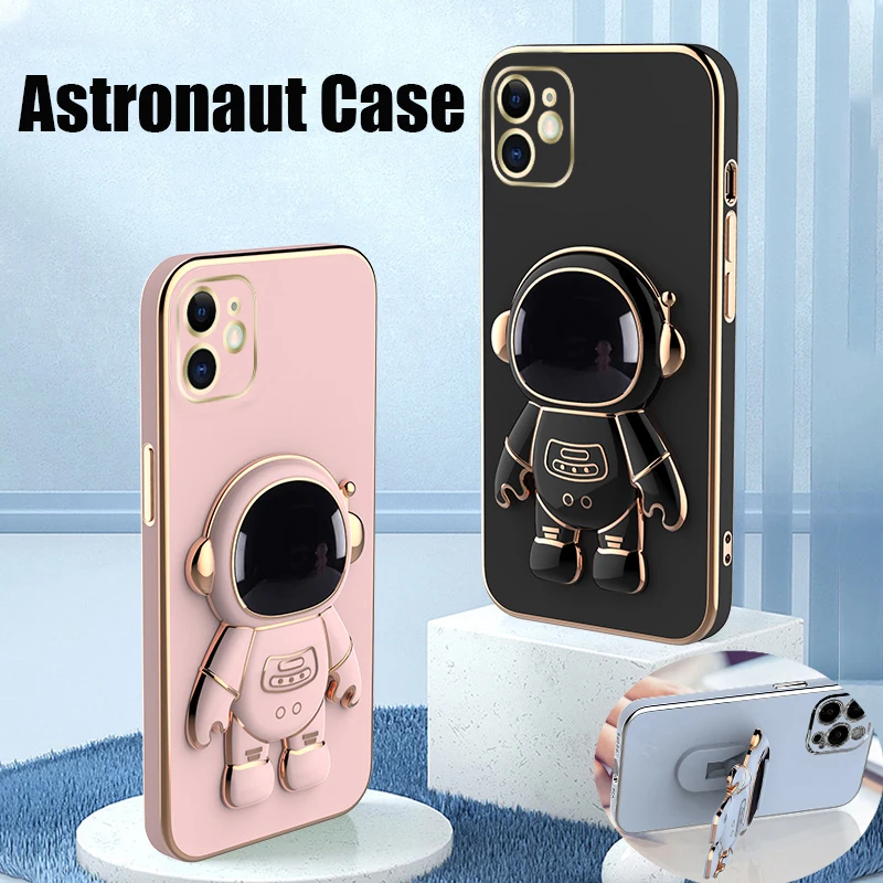 Fashion Astronaut Space Electroplate With Bracket Case For iPhone 14 13 12 11 Pro Max 8 7 Plus SE2020 XS Max XR 13 12 Mini Cover
Fashion Astronaut Space Electroplate With Bracket Case For iPhone 14 13 12 11 Pro Max 8 7 Plus SE2020 XS Max XR 13 12 Mini Cover