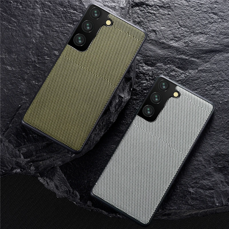 Nylon Woven Cloth Case For Samsung Galaxy S22 Ultra S22 Plus Case Silicone Frame Hard Back Shockproof Cover for S22
Nylon Woven Cloth Case For Samsung Galaxy S22 Ultra S22 Plus Case Silicone Frame Hard Back Shockproof Cover for S22