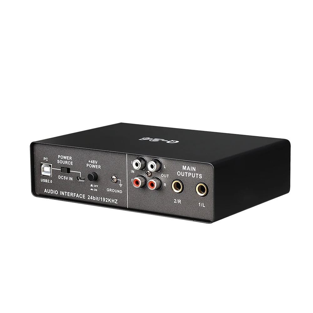 New Teyun Q-24 Audio Interface 2 in 4 out Sound Card with Monitoring Electric Guitar Live Recording Professional Sound Card
New Teyun Q-24 Audio Interface 2 in 4 out Sound Card with Monitoring Electric Guitar Live Recording Professional Sound Card