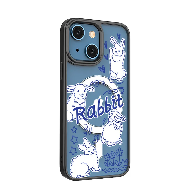 Rabbit Transparent Magnetic Phone Case for iPhone 14 13 12 11 Pro Max Wireless Charging Cover For iPhone 13 12 Pro Max
Rabbit Transparent Magnetic Phone Case for iPhone 14 13 12 11 Pro Max Wireless Charging Cover For iPhone 13 12 Pro Max