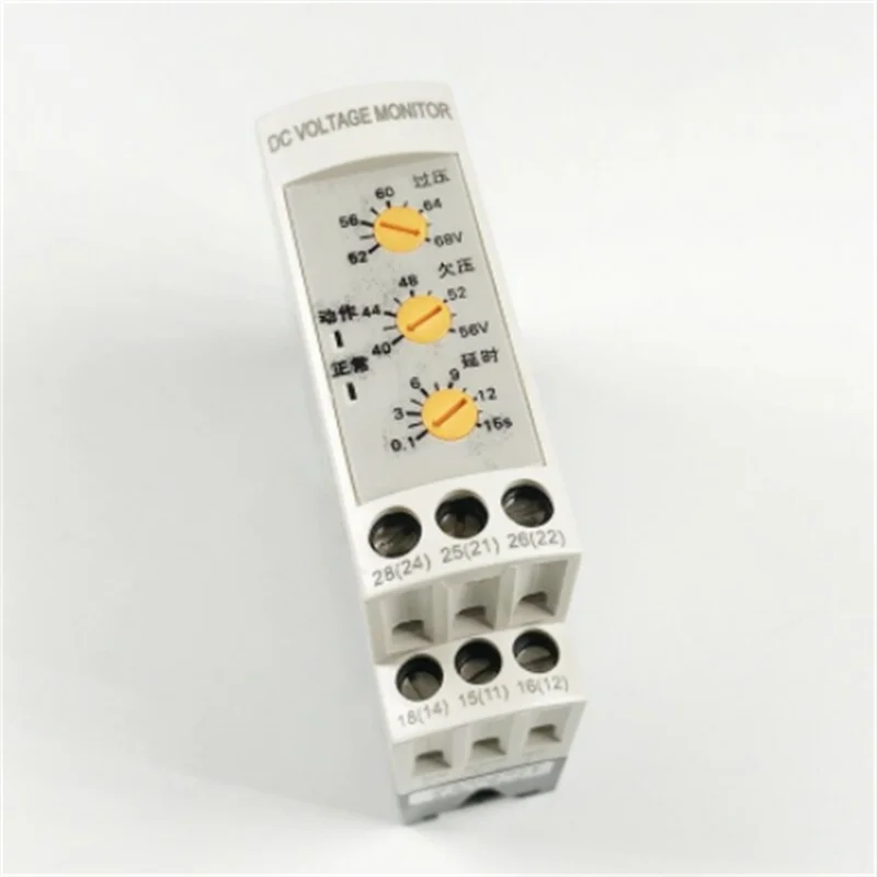 1PC Over/Under DC Voltage Protection Monitor Relay With Base 0-10 seconds Adjustable 12/24/36/48V Be Matched With DC Contactor
1PC Over/Under DC Voltage Protection Monitor Relay With Base 0-10 seconds Adjustable 12/24/36/48V Be Matched With DC Contactor