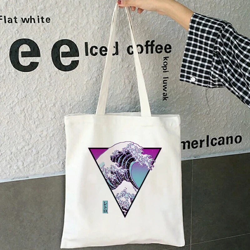 Women Shopper The Great Wave Kanagawa Printed Tote Bag High Capacity Harajuku Handbag Girl Shoulder Shopping Bag Lady Canvas Bag
Women Shopper The Great Wave Kanagawa Printed Tote Bag High Capacity Harajuku Handbag Girl Shoulder Shopping Bag Lady Canvas Bag