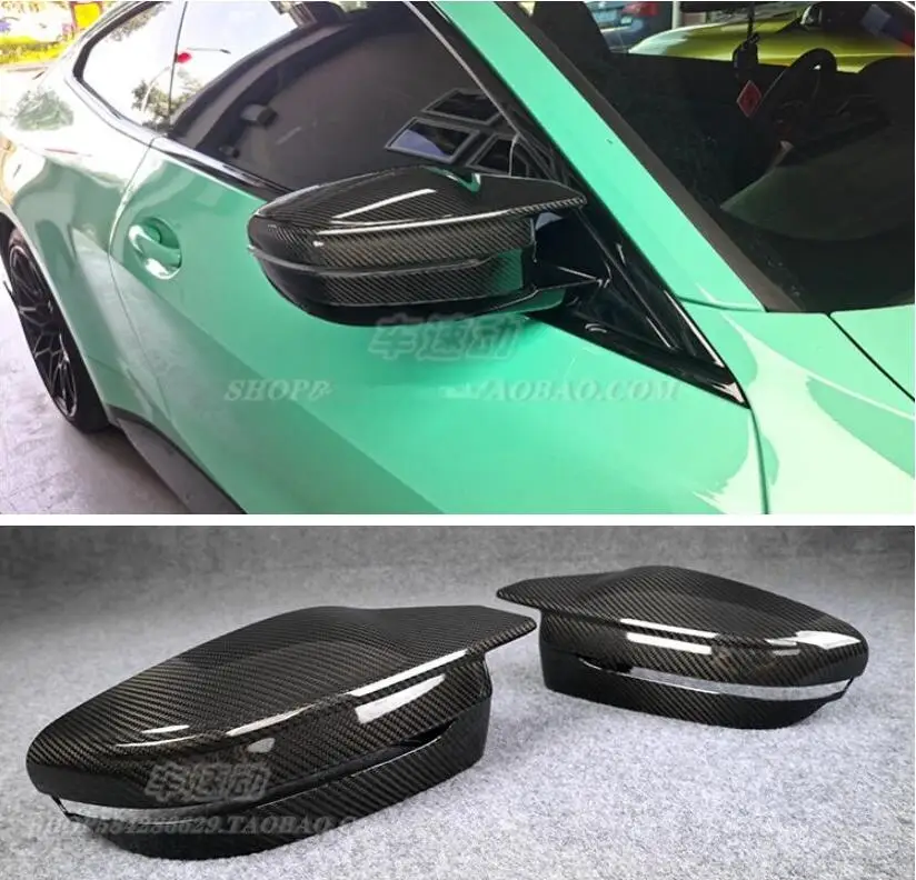 Real Carbon Fiber Add Side Door Mirror Cover For BMW M3 M4 G80 G82 G83 2021 2022 2023
Real Carbon Fiber Add Side Door Mirror Cover For BMW M3 M4 G80 G82 G83 2021 2022 2023