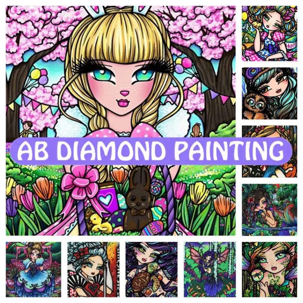 AB Diamond Painting Girl 5D DIY Diamond Embroidery Cartoon Color Set Mosaic Rhinestone Modern Home Decoration
AB Diamond Painting Girl 5D DIY Diamond Embroidery Cartoon Color Set Mosaic Rhinestone Modern Home Decoration