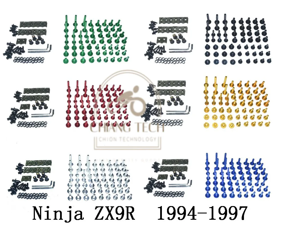 Motorcycle Complete Fairing Bolts Kit Bodywork Screws For Fit KAWASAKI Ninja ZX9R 1994-1997
Motorcycle Complete Fairing Bolts Kit Bodywork Screws For Fit KAWASAKI Ninja ZX9R 1994-1997