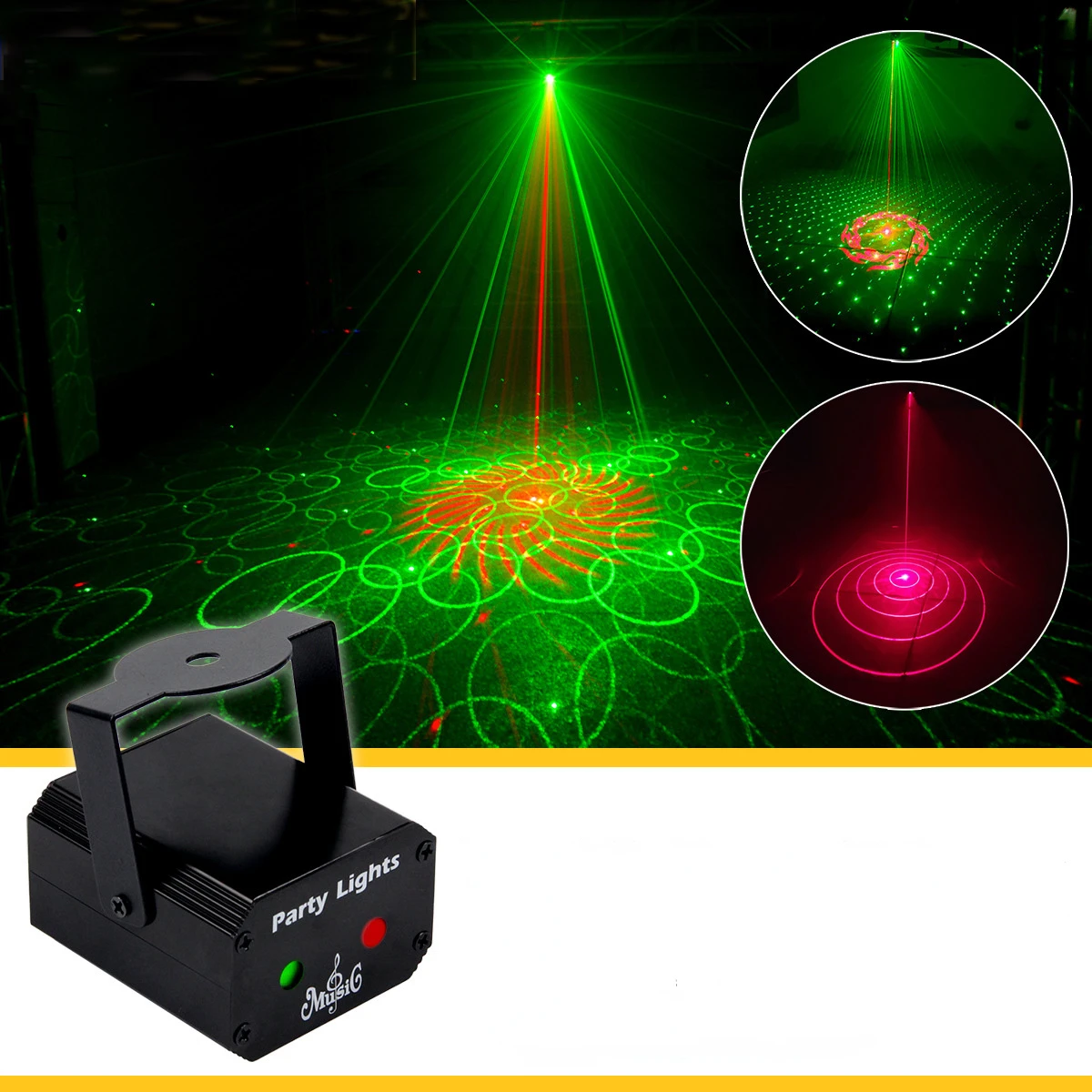 Mini Disco Laser Light Projector UV USB Rechargeable RGB LED DJ Strobe Stage Effect Fiesta Holiday Party Ball Lighting
Mini Disco Laser Light Projector UV USB Rechargeable RGB LED DJ Strobe Stage Effect Fiesta Holiday Party Ball Lighting