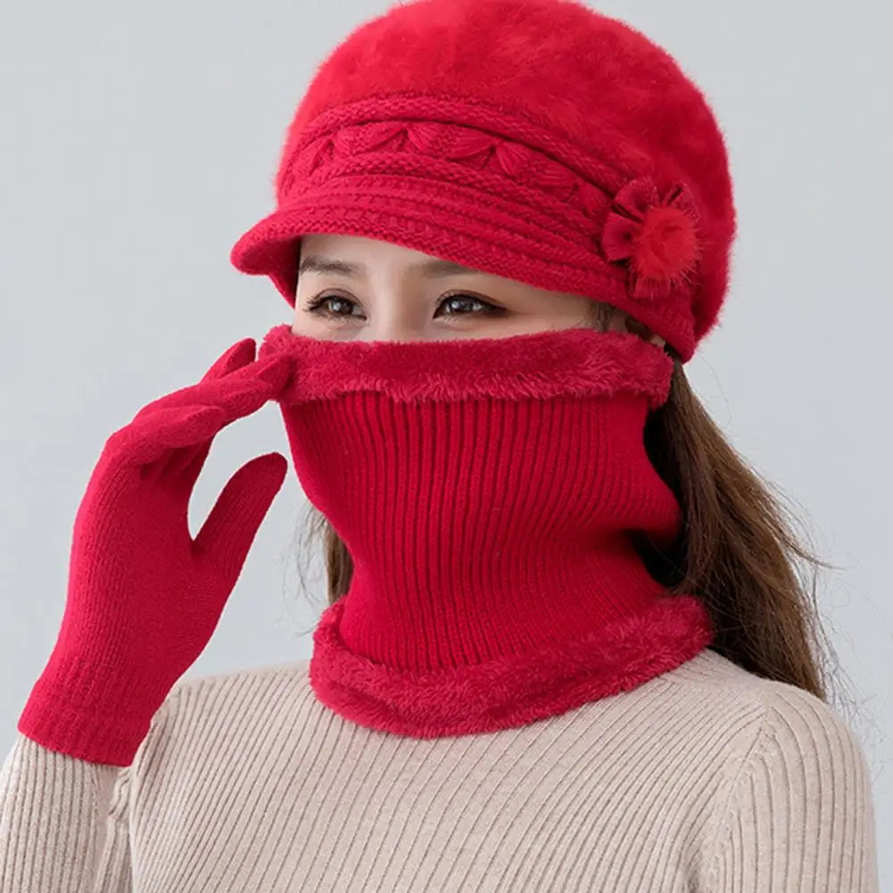 2Pcs/Set Beautiful Winter Hat Neck Warmer Luxury Women Hat Neck Warmer Flower Pompom Decor Cold Resistant
2Pcs/Set Beautiful Winter Hat Neck Warmer Luxury Women Hat Neck Warmer Flower Pompom Decor Cold Resistant