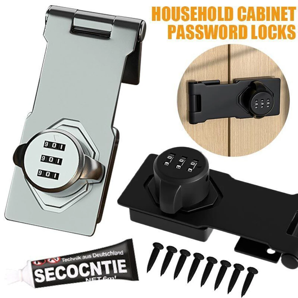 Cabinet Password Locks No-Punching Combination Lock Keyless Sliding Door Privacy Locks For Closet Drawer File Furniture Latch
Cabinet Password Locks No-Punching Combination Lock Keyless Sliding Door Privacy Locks For Closet Drawer File Furniture Latch