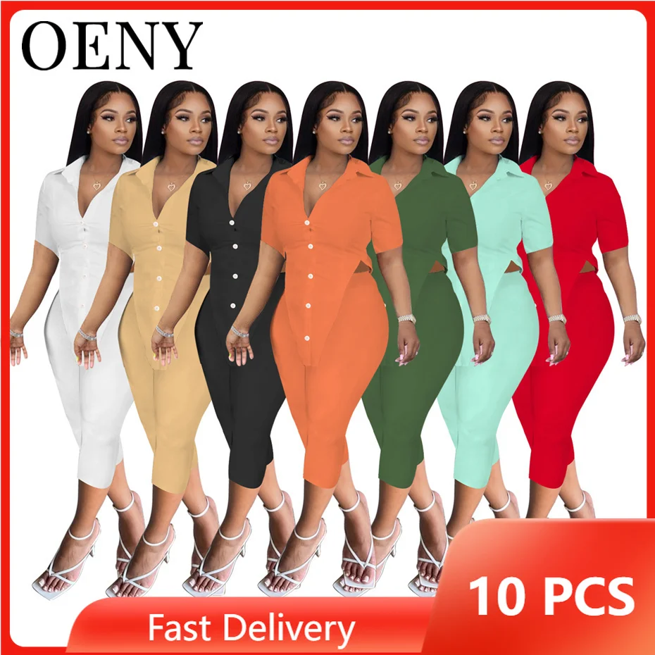 2022 Solid Color Lapel Button Cardigan Top cropped trousers 2 Piece Set for Summer Holiday Time Wholesale Items Bulk Lots O9136
2022 Solid Color Lapel Button Cardigan Top cropped trousers 2 Piece Set for Summer Holiday Time Wholesale Items Bulk Lots O9136