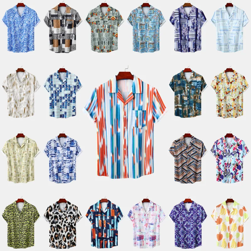 New Men's Summer Hawaiian Beach Style Cuban Collar Ice Silk Digital Printed Short Sleeve Floral Shirt
New Men's Summer Hawaiian Beach Style Cuban Collar Ice Silk Digital Printed Short Sleeve Floral Shirt