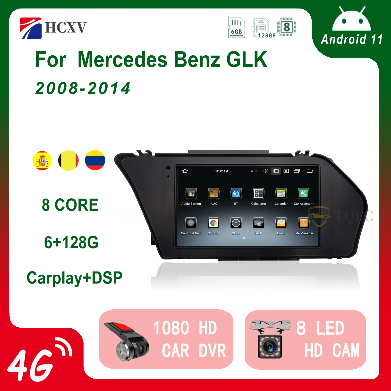 Автомагнитола на Android 11, мультимедийный видеоплеер с GPS, Bluetooth, для Mercedes Benz GLK Carplay
Автомагнитола на Android 11, мультимедийный видеоплеер с GPS, Bluetooth, для Mercedes Benz GLK Carplay