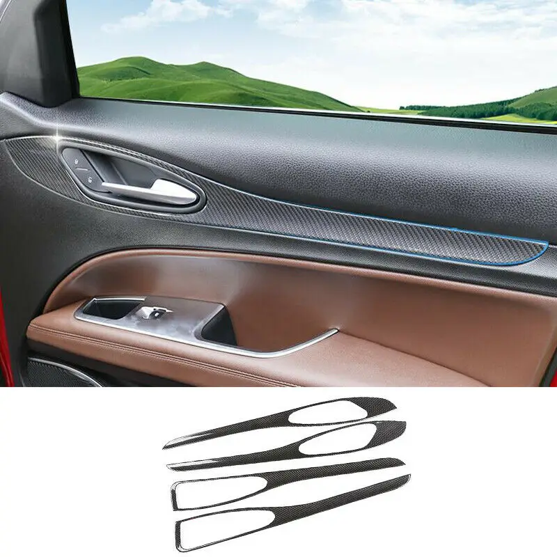 Dry Carbon Fiber Car Interior Door Panel Cover Trim Fit For Alfa Romeo Stelvio 2017-2022
Dry Carbon Fiber Car Interior Door Panel Cover Trim Fit For Alfa Romeo Stelvio 2017-2022