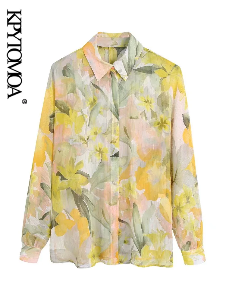 KPYTOMOA Women Fashion With Metallic Thread Floral Print Loose Shirts Vintage Long Sleeve Button-up Femle Blouses Chic Tops
KPYTOMOA Women Fashion With Metallic Thread Floral Print Loose Shirts Vintage Long Sleeve Button-up Femle Blouses Chic Tops