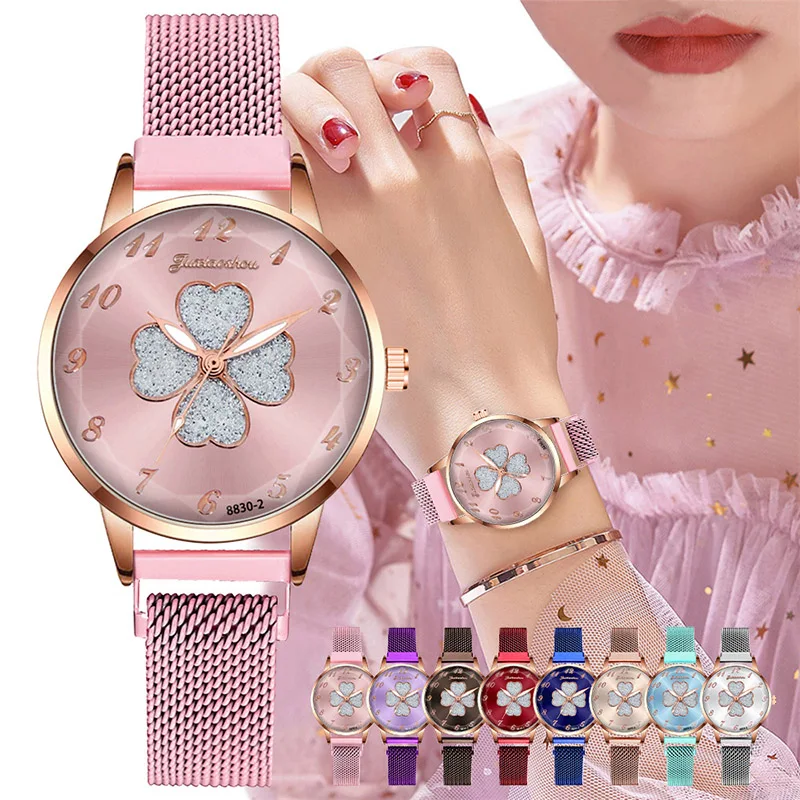 Fashion Woman Watch Magnet Strap New Casual Style Pink Gold Silver Stainless Steel Ladies Quartz Watches Small Dial Thin Clocks
Fashion Woman Watch Magnet Strap New Casual Style Pink Gold Silver Stainless Steel Ladies Quartz Watches Small Dial Thin Clocks