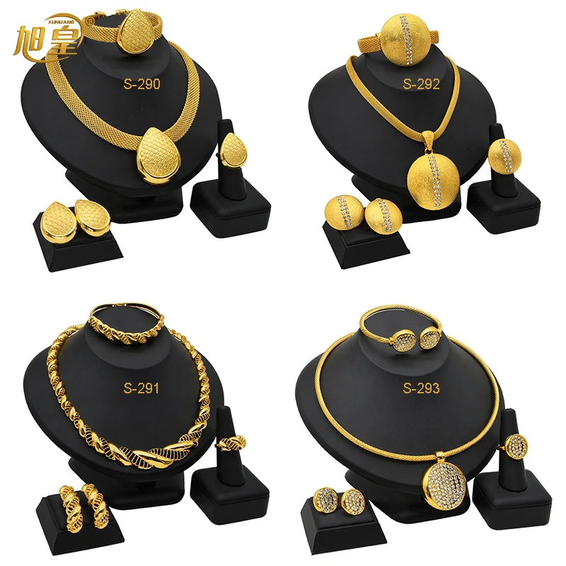 XUHUANG African Necklaces Bracelets Earing Sets Nigerian Wedding Jewelry Set Ethiopian Gold Colour Necklace Jewellery Set Gifts
XUHUANG African Necklaces Bracelets Earing Sets Nigerian Wedding Jewelry Set Ethiopian Gold Colour Necklace Jewellery Set Gifts