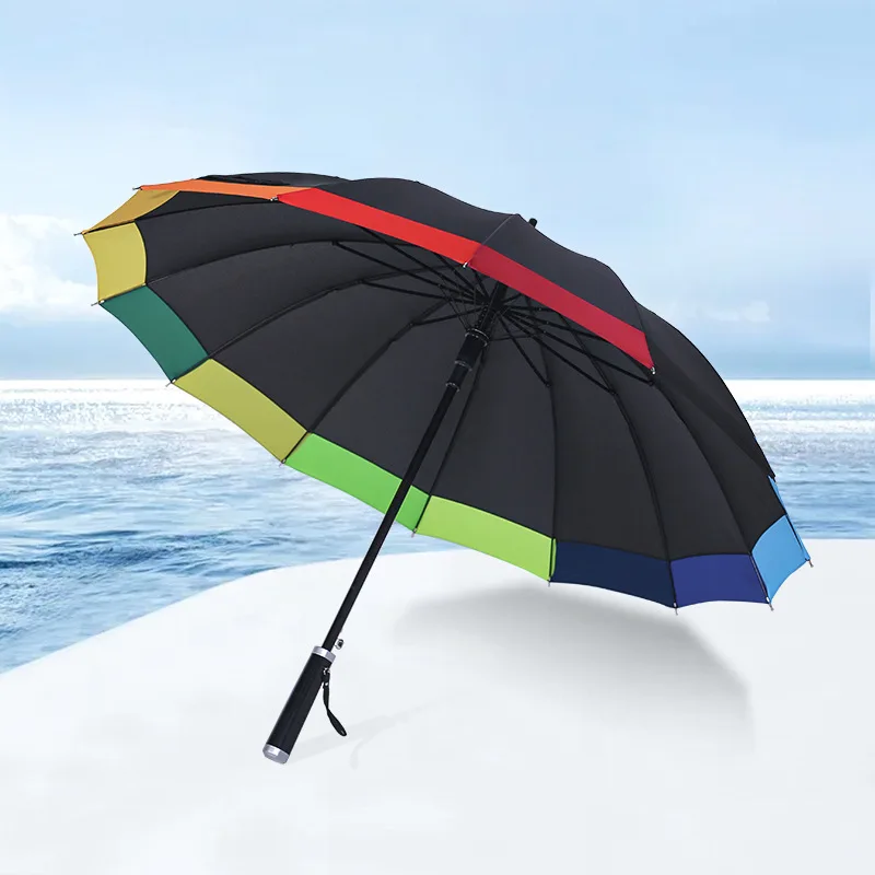 24 Inch 14 Bone Automatic Male And Female Umbrellas Color Matching With Long Handle Automatic Male And Female Rainbow Umbrellas
24 Inch 14 Bone Automatic Male And Female Umbrellas Color Matching With Long Handle Automatic Male And Female Rainbow Umbrellas