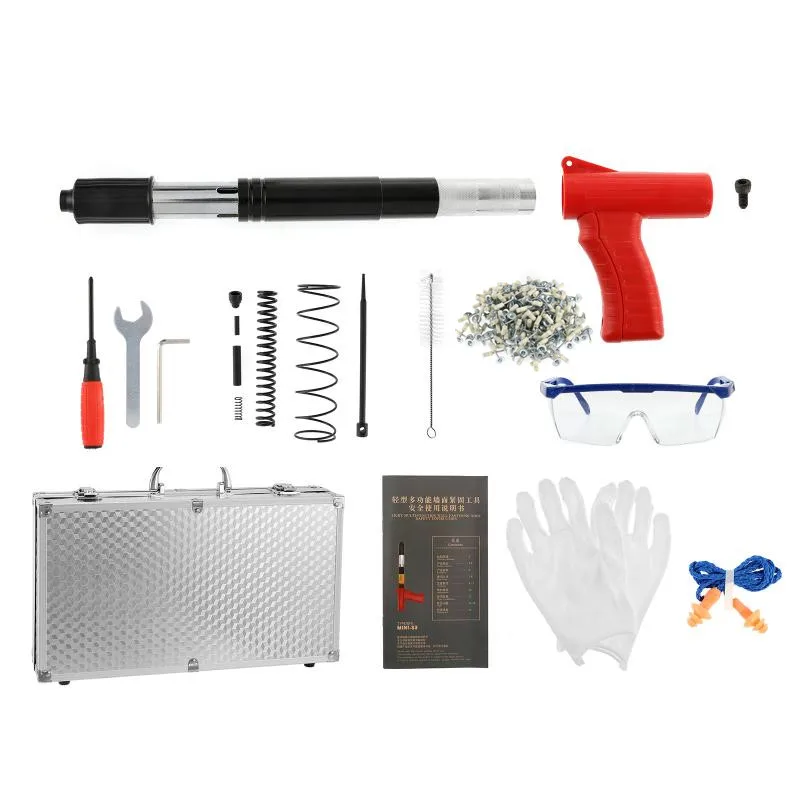 4 Gears Nails Guns Manual Tool Ceiling Concrete Wall Anchor Wire Slotting Device Rivet Gun Wall Fastener Set Power Tools
4 Gears Nails Guns Manual Tool Ceiling Concrete Wall Anchor Wire Slotting Device Rivet Gun Wall Fastener Set Power Tools