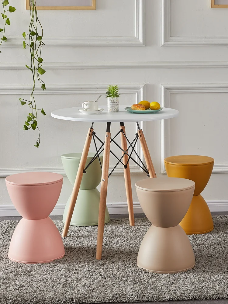 Plastic stool INS side table creative design hourglass bedside table fashionable changing shoes round pier home furniture
Plastic stool INS side table creative design hourglass bedside table fashionable changing shoes round pier home furniture