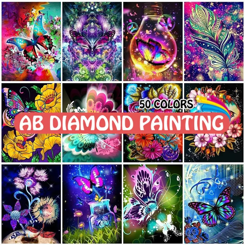 Вышивка AB Butterfly, фантастическая вышивка крестиком 5D, полная вышивка, вышивка цветами, мозаика с животными, домашняя алмазная живопись, Насте...
Вышивка AB Butterfly, фантастическая вышивка крестиком 5D, полная вышивка, вышивка цветами, мозаика с животными, домашняя алмазная живопись, Насте...
