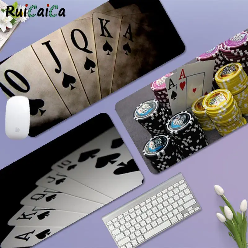 RuiCaiCa Poker 80x30cm XL Lockedge Office Desk Mat Table Keyboard Big Mouse Pad Laptop Cushion Non-slip Padmouse Desk Play Mats
RuiCaiCa Poker 80x30cm XL Lockedge Office Desk Mat Table Keyboard Big Mouse Pad Laptop Cushion Non-slip Padmouse Desk Play Mats