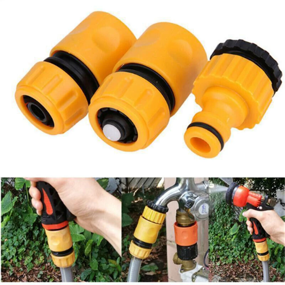3Pack Garden Water Hose Pipe Tap Connector Conection Fitting Adaptor Tab Connectors Watering Equipment Replacement
3Pack Garden Water Hose Pipe Tap Connector Conection Fitting Adaptor Tab Connectors Watering Equipment Replacement