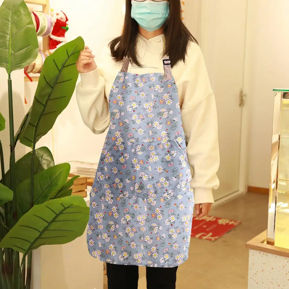 Baking Apron Practical Large Pocket Wear-resistant Women Flower Print Cleaning Kitchen Apron for Home
Baking Apron Practical Large Pocket Wear-resistant Women Flower Print Cleaning Kitchen Apron for Home