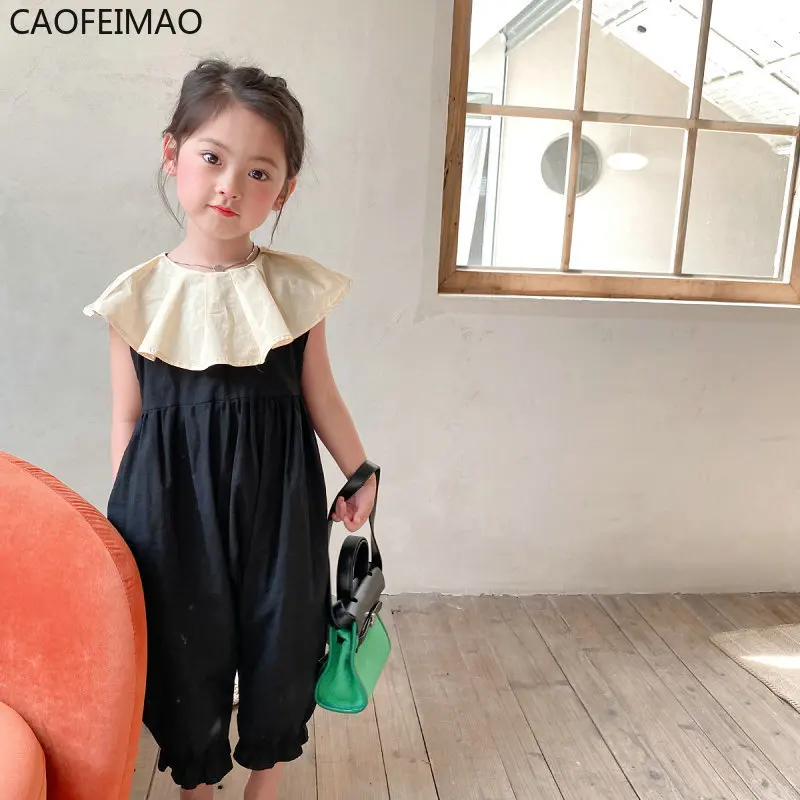 Summer Casual Baby Girls Cotton Patchwork Loose Detachable Pleat Ruffled Sleeveless Bodysuits Kids Jumpsuits Outfits 2-8 Years
Summer Casual Baby Girls Cotton Patchwork Loose Detachable Pleat Ruffled Sleeveless Bodysuits Kids Jumpsuits Outfits 2-8 Years
