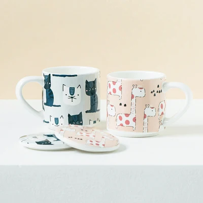 Lovely ceramic cat and mug cover giraffe baby cup breakfast milk coffee tea couple ceramic drink utensils children's gift
Lovely ceramic cat and mug cover giraffe baby cup breakfast milk coffee tea couple ceramic drink utensils children's gift