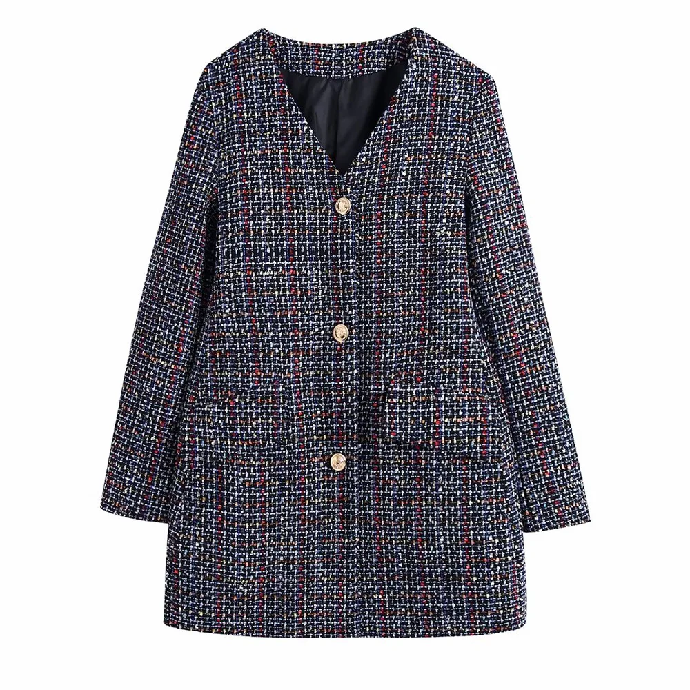 PB&ZA Elegant Jacket Woman Clothes Autumn Mid-length Blazers V-Neck Single Breasted Coats Vintage Office Wear Ladies Top9172192
PB&ZA Elegant Jacket Woman Clothes Autumn Mid-length Blazers V-Neck Single Breasted Coats Vintage Office Wear Ladies Top9172192
