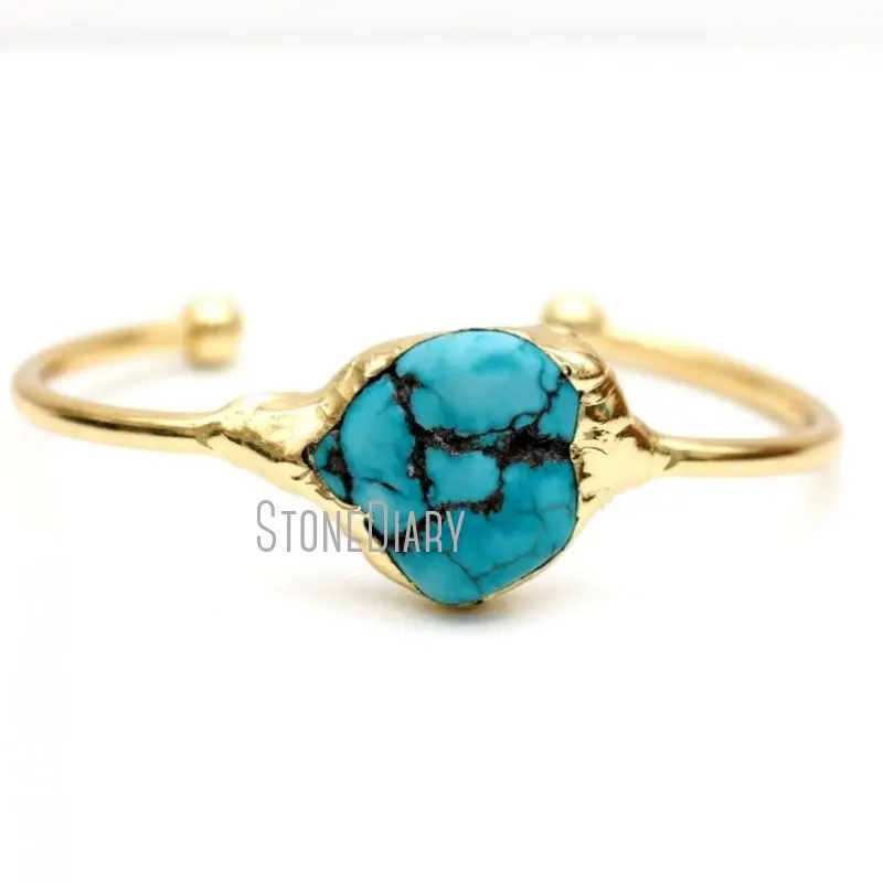 BM40480 Natural Gemstone Turquoise Bangle Free Form Adjustable Turquoise Bangle Irregular Shape Turquoise Bohemian Bracelet
BM40480 Natural Gemstone Turquoise Bangle Free Form Adjustable Turquoise Bangle Irregular Shape Turquoise Bohemian Bracelet