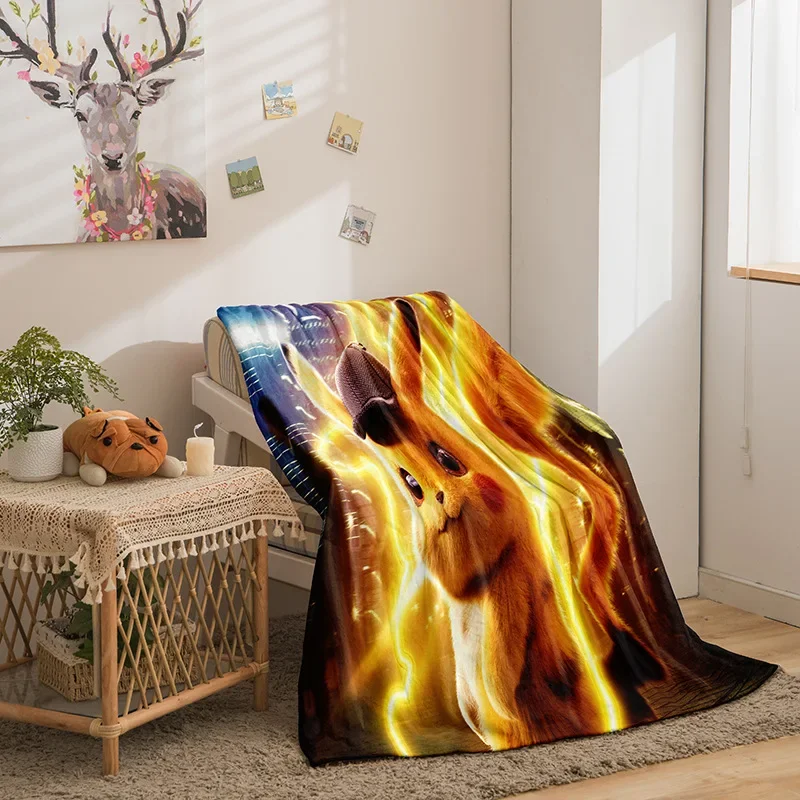 Anime Pokémon Pikachu Flannel Single-sided Digital Printing Blanket Cover Air Conditioning Quilt Cartoon Cute Children's Quilt
Anime Pokémon Pikachu Flannel Single-sided Digital Printing Blanket Cover Air Conditioning Quilt Cartoon Cute Children's Quilt