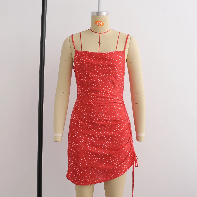 2022 Fashion Sexy Ladies Dress Off Shoulder Frill Club Beach Party Dress Summer Ladies Sleeveless Dot Drawstring Slip Dress
2022 Fashion Sexy Ladies Dress Off Shoulder Frill Club Beach Party Dress Summer Ladies Sleeveless Dot Drawstring Slip Dress