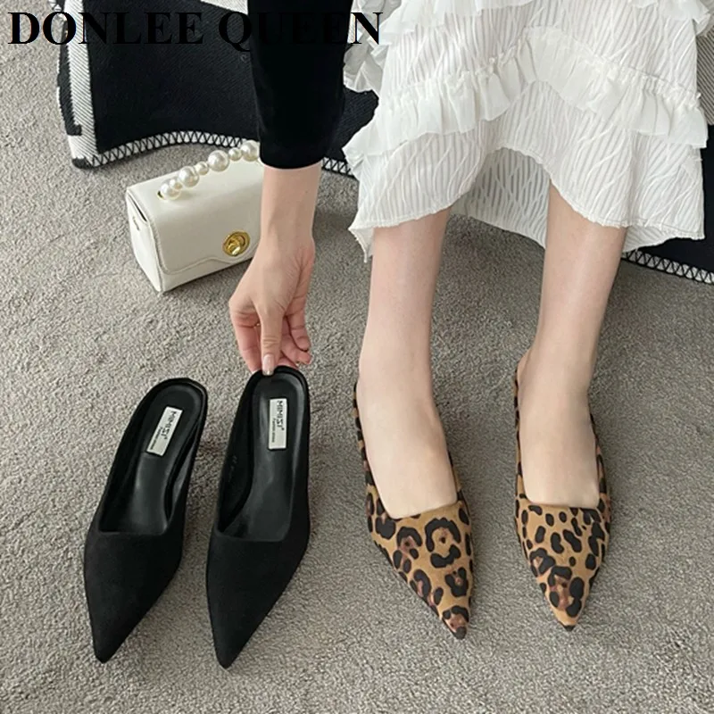 Мюли женские с леопардовым принтом, повседневные туфли-лодочки на низком каблуке, лоферы из замши, обувь для вечеринки
Мюли женские с леопардовым принтом, повседневные туфли-лодочки на низком каблуке, лоферы из замши, обувь для вечеринки