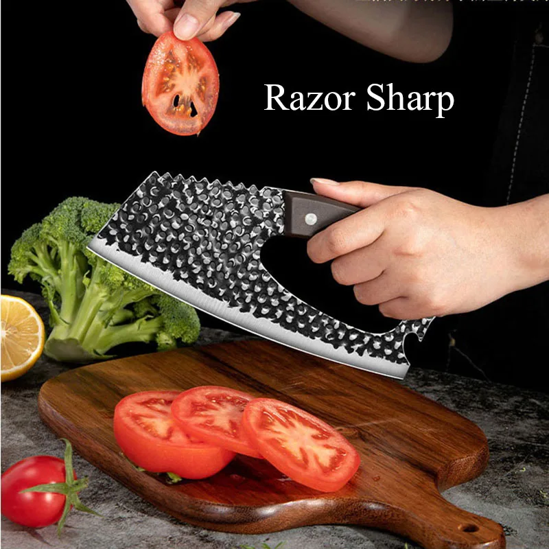 High Carbon Steel Slicing Knives Household Kitchen Knife Labor Saving Cooking Knife Multi-use Cleaver Knife Portable Knife 
High Carbon Steel Slicing Knives Household Kitchen Knife Labor Saving Cooking Knife Multi-use Cleaver Knife Portable Knife