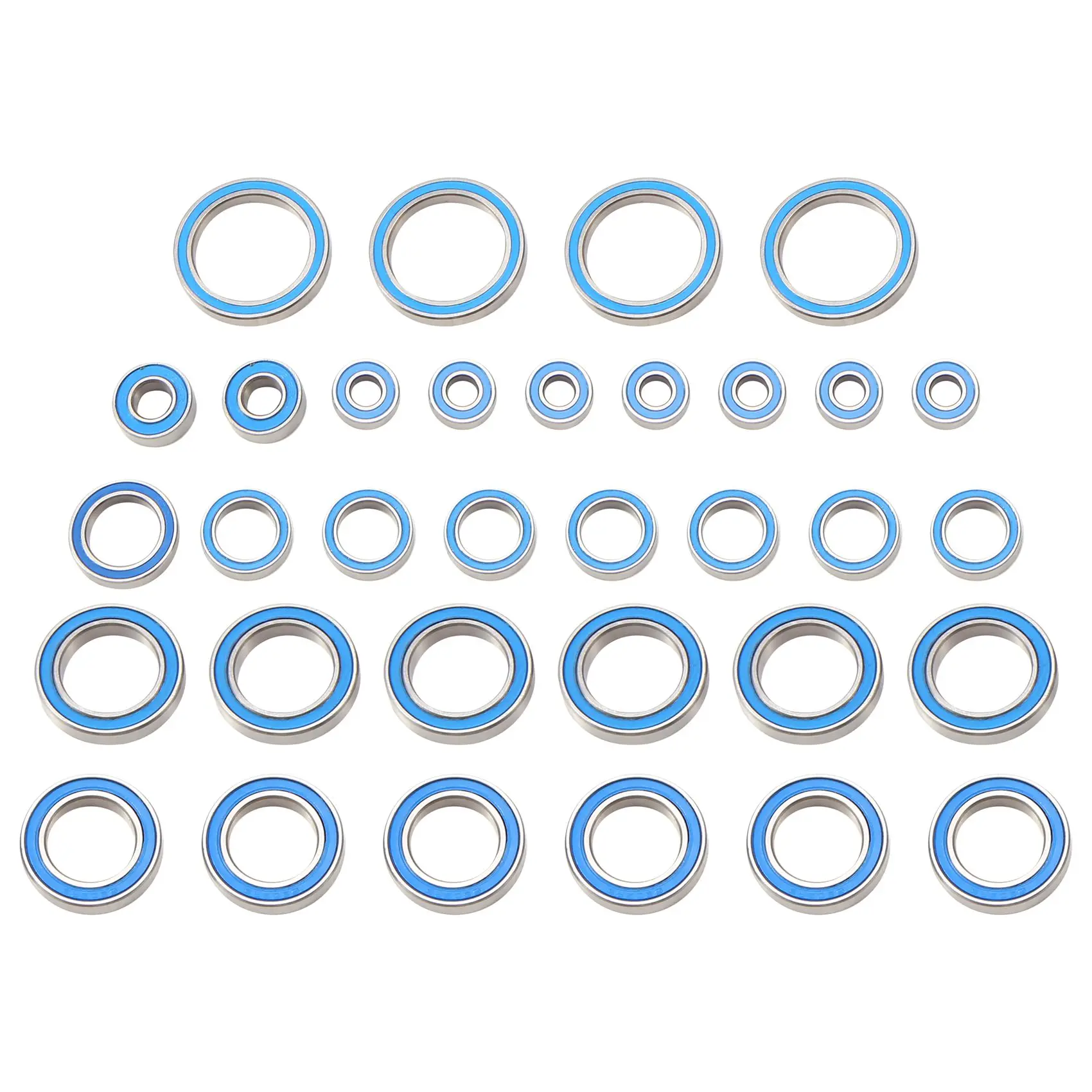 33PCS Rubber Sealed Steel Ball Bearing Kit for 1/5 Traxxas X-Maxx XMAXX 8S RC Car Upgrades Parts Accessories
33PCS Rubber Sealed Steel Ball Bearing Kit for 1/5 Traxxas X-Maxx XMAXX 8S RC Car Upgrades Parts Accessories