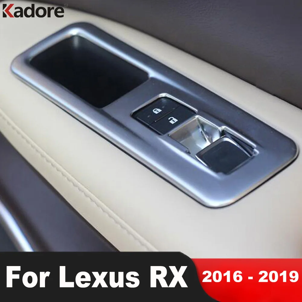 Car Window Lift Switch Button Cover Trim For Lexus RX 2016 2017 2018 2019 Accessories Matte Mouldings Inner Door Armrest Panel
Car Window Lift Switch Button Cover Trim For Lexus RX 2016 2017 2018 2019 Accessories Matte Mouldings Inner Door Armrest Panel