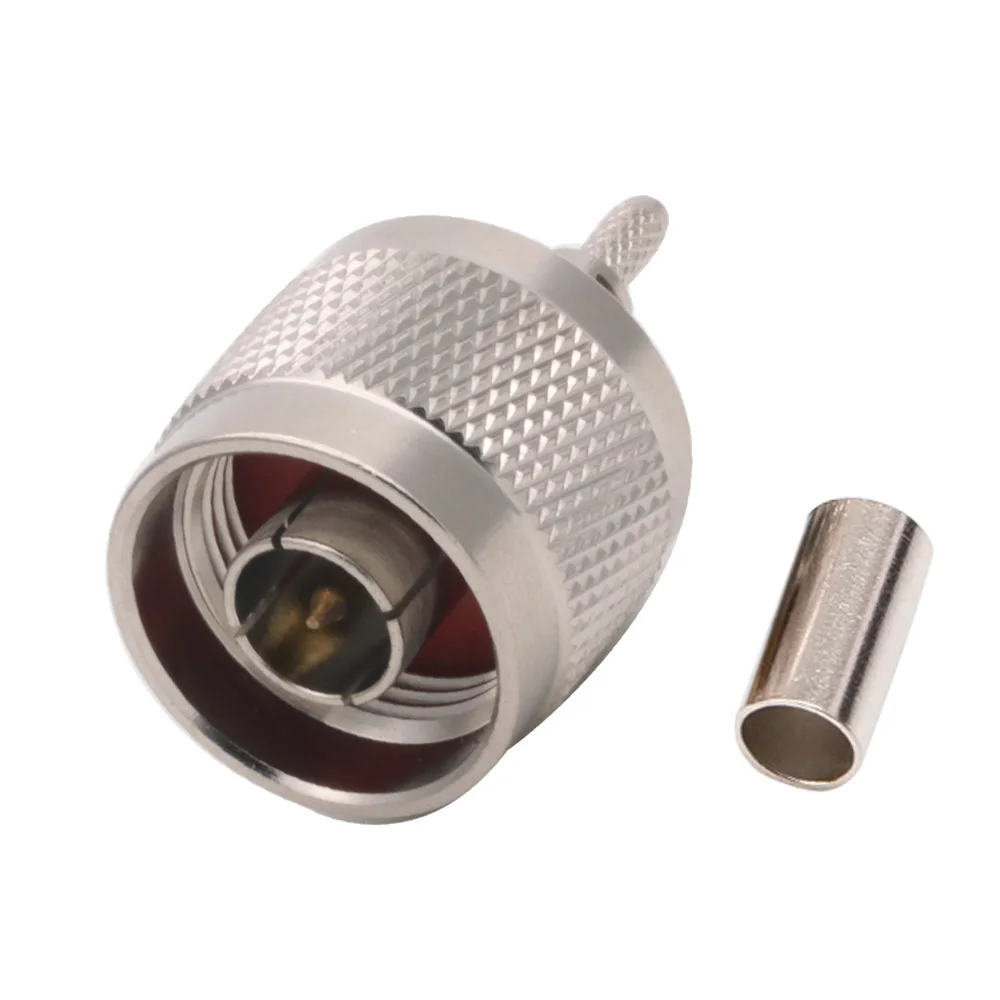 100 PCS N Series N Male Connector RFCoaxial Cable Silver Pated RG316 RG174 50-1.5 RFCoaxial connectors for RG316 Pigtail Cable
100 PCS N Series N Male Connector RFCoaxial Cable Silver Pated RG316 RG174 50-1.5 RFCoaxial connectors for RG316 Pigtail Cable
