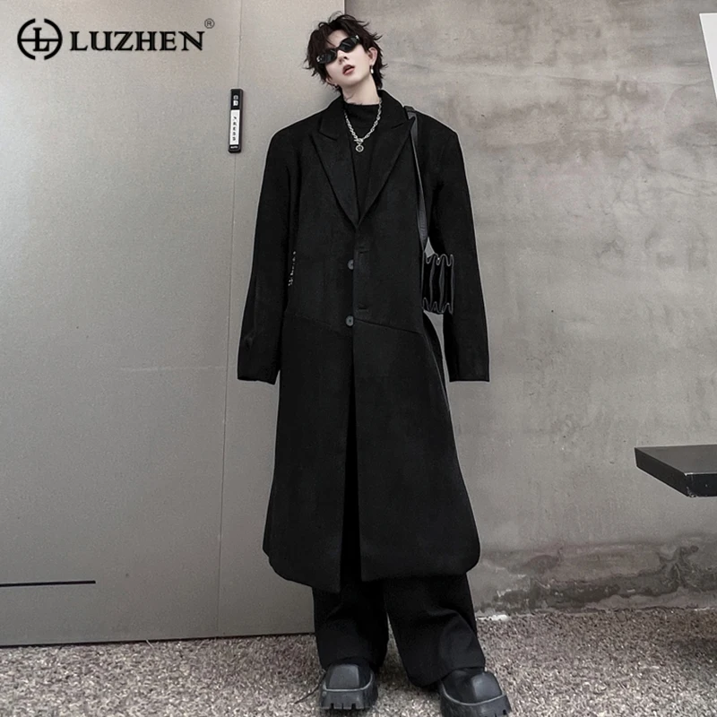Модное зимнее пальто LUZHEN в Корейском стиле, мужское утолщенное длинное пальто средней длины из хлопка и оленей, Трендовое пальто на осень 2023, 41e528 
Модное зимнее пальто LUZHEN в Корейском стиле, мужское утолщенное длинное пальто средней длины из хлопка и оленей, Трендовое пальто на осень 2023, 41e528