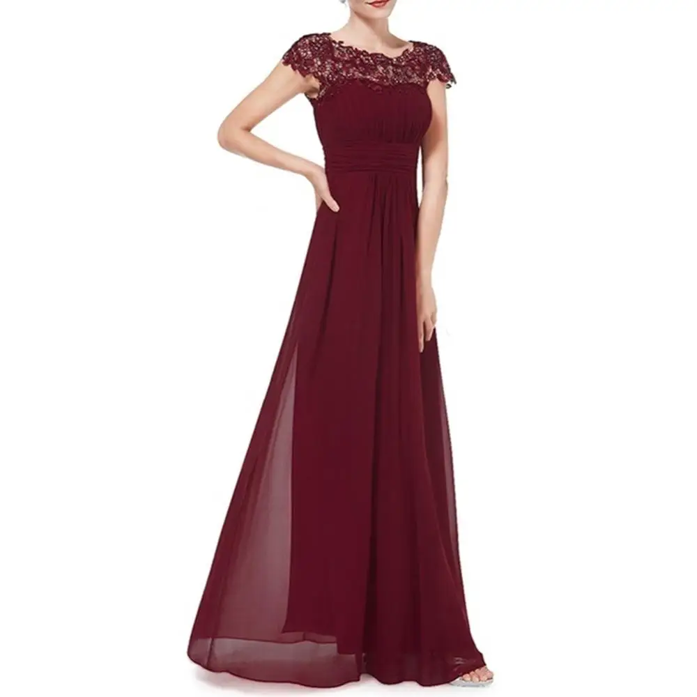 Elegant Ladies Lace Flower Backless Solid Color Evening Party Long Maxi Dress
Elegant Ladies Lace Flower Backless Solid Color Evening Party Long Maxi Dress