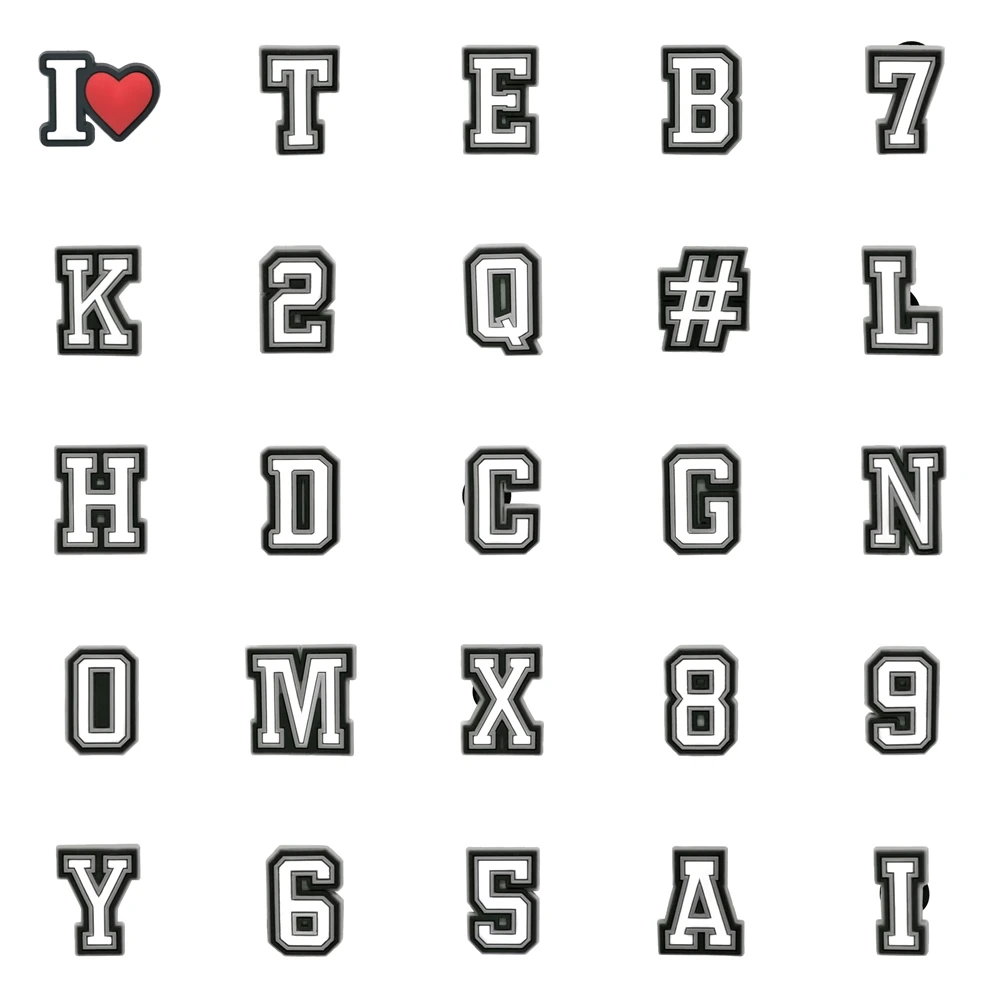 Letter Shoe Charms Decoration for Crocs Kids Women Christmas Gift Girls Birthday Favors Pin Die Pvc Para Charm Shoes Accessories
Letter Shoe Charms Decoration for Crocs Kids Women Christmas Gift Girls Birthday Favors Pin Die Pvc Para Charm Shoes Accessories