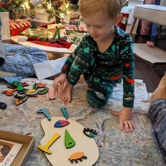 DIY Wooden Art Face Puzzle Toy Detachable Montessori Face Jigsaw Toy Creative Facial Expression Board Jigsaw Kid Educational Toy
DIY Wooden Art Face Puzzle Toy Detachable Montessori Face Jigsaw Toy Creative Facial Expression Board Jigsaw Kid Educational Toy
