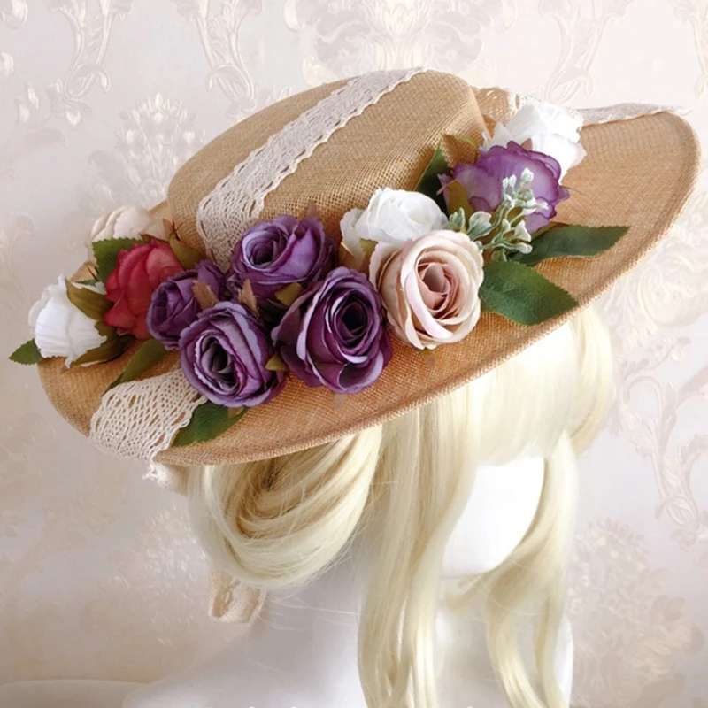 Summer Flower Decor Flat Hat Women Flower Decor Vacation Beach Hat Sweet Foldable Travel Sun Hat Sunscreen UV Sun
Summer Flower Decor Flat Hat Women Flower Decor Vacation Beach Hat Sweet Foldable Travel Sun Hat Sunscreen UV Sun