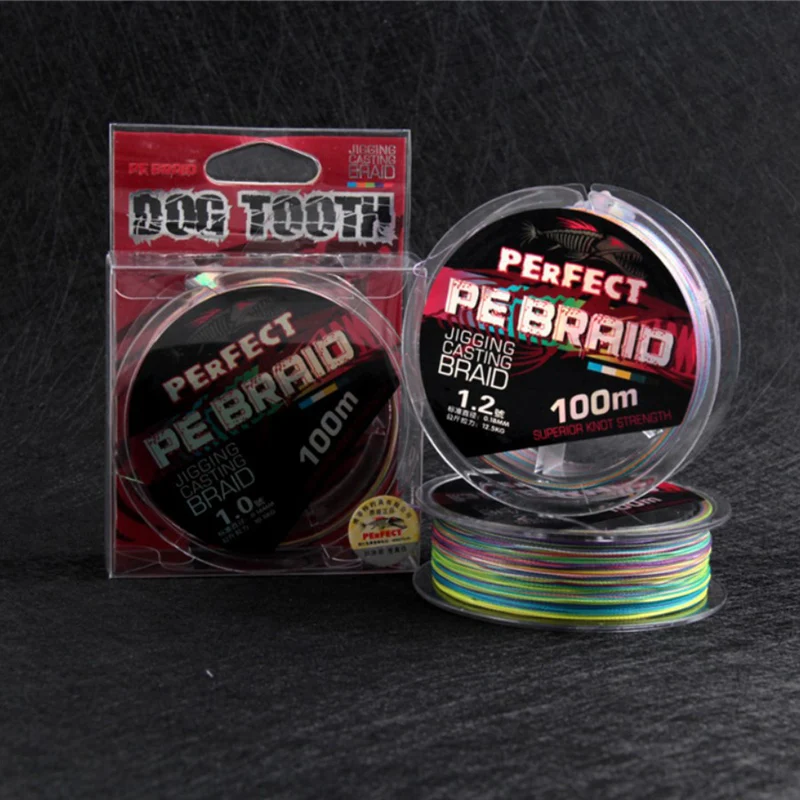 Плетеная рыболовная леска из ПЭ, 8 нитей, 100 м 
Плетеная рыболовная леска из ПЭ, 8 нитей, 100 м