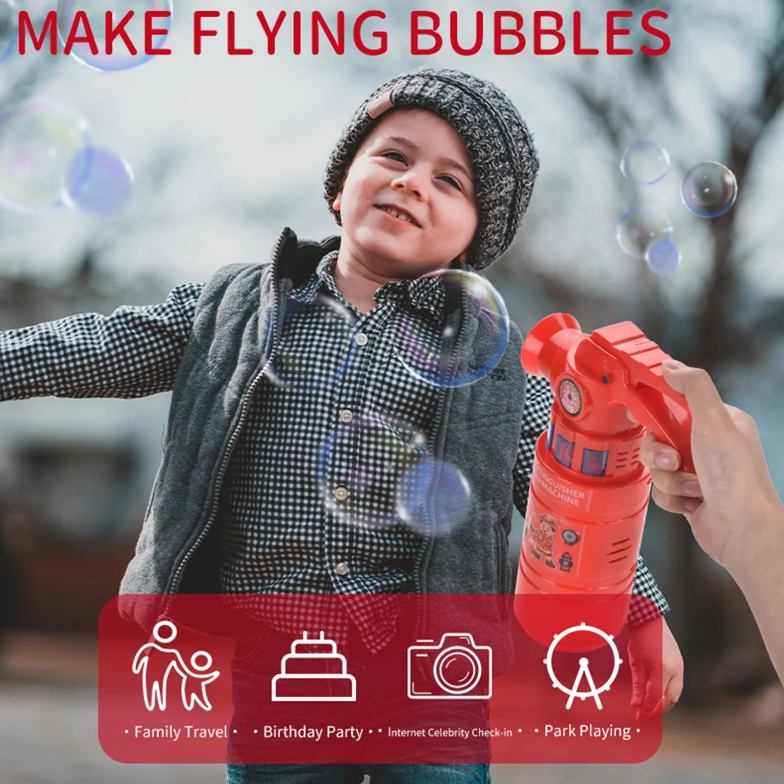 Bubble Machine ABS material Make a lot of bubbles square Birthday Gifts for One Year Old Baby Girl Toddler Gifts Age 1 Boy
Bubble Machine ABS material Make a lot of bubbles square Birthday Gifts for One Year Old Baby Girl Toddler Gifts Age 1 Boy
