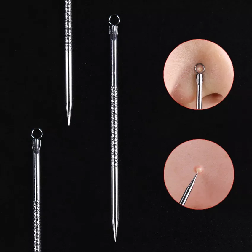 NEW IN 80mm Silver Blackhead Comedone Acne Pimple Blemish Extractor Remover Stainless Needles Remove Pore Cleaner Care Beauty To
NEW IN 80mm Silver Blackhead Comedone Acne Pimple Blemish Extractor Remover Stainless Needles Remove Pore Cleaner Care Beauty To
