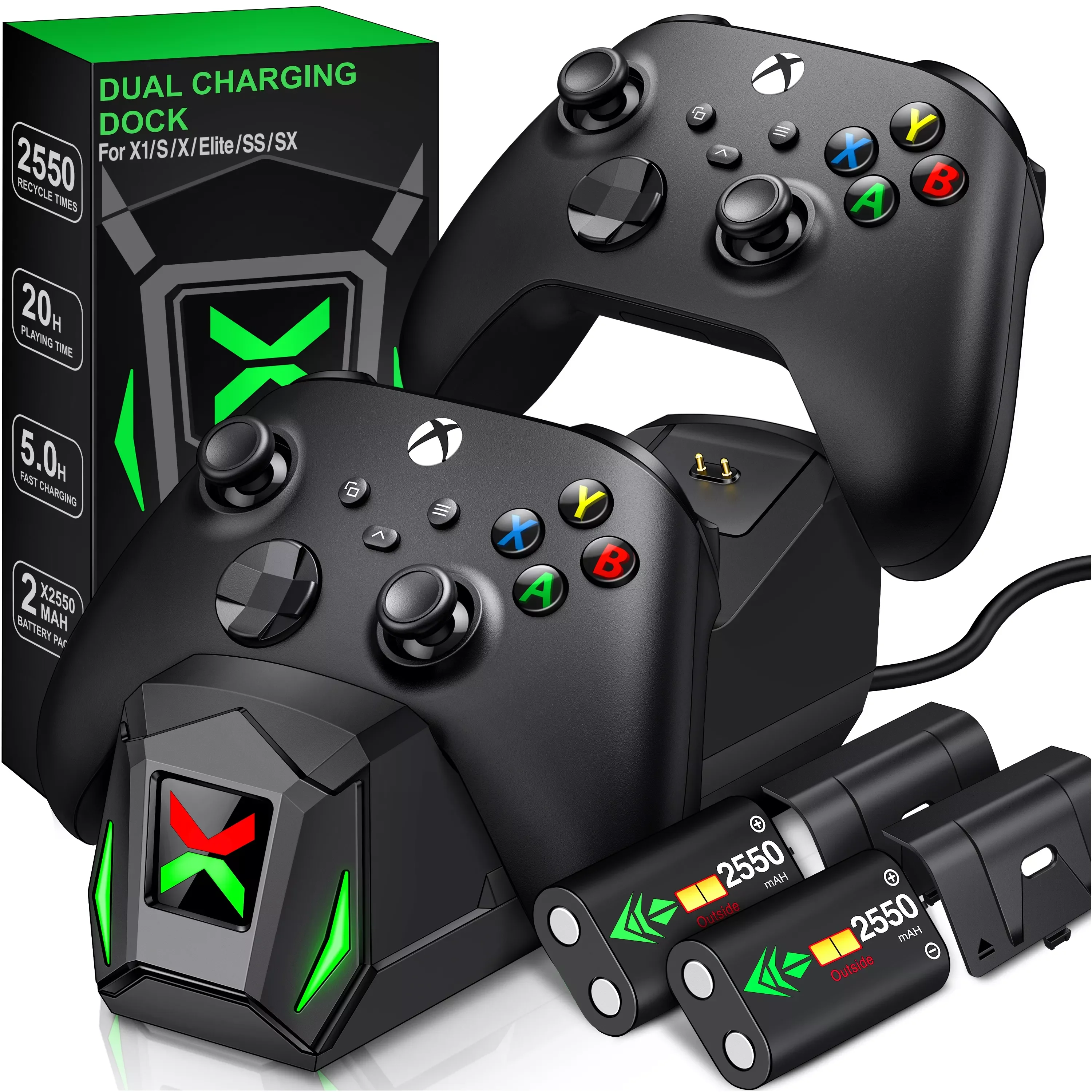 Двойное быстрое зарядное устройство для Xbox One X/S/Elite Xbox Series X/S беспроводной контроллер 2X255 0 мА/ч перезаряжаемый аккумулятор для Xbox One
Двойное быстрое зарядное устройство для Xbox One X/S/Elite Xbox Series X/S беспроводной контроллер 2X255 0 мА/ч перезаряжаемый аккумулятор для Xbox One