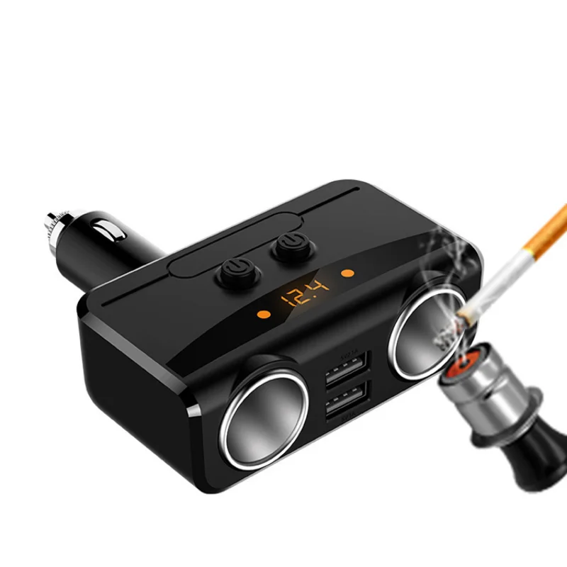 Car Cigarette Lighter Socket Splitter 12V24V Power Adapter Dual USB Car Charger Voltmeter LCD
Car Cigarette Lighter Socket Splitter 12V24V Power Adapter Dual USB Car Charger Voltmeter LCD