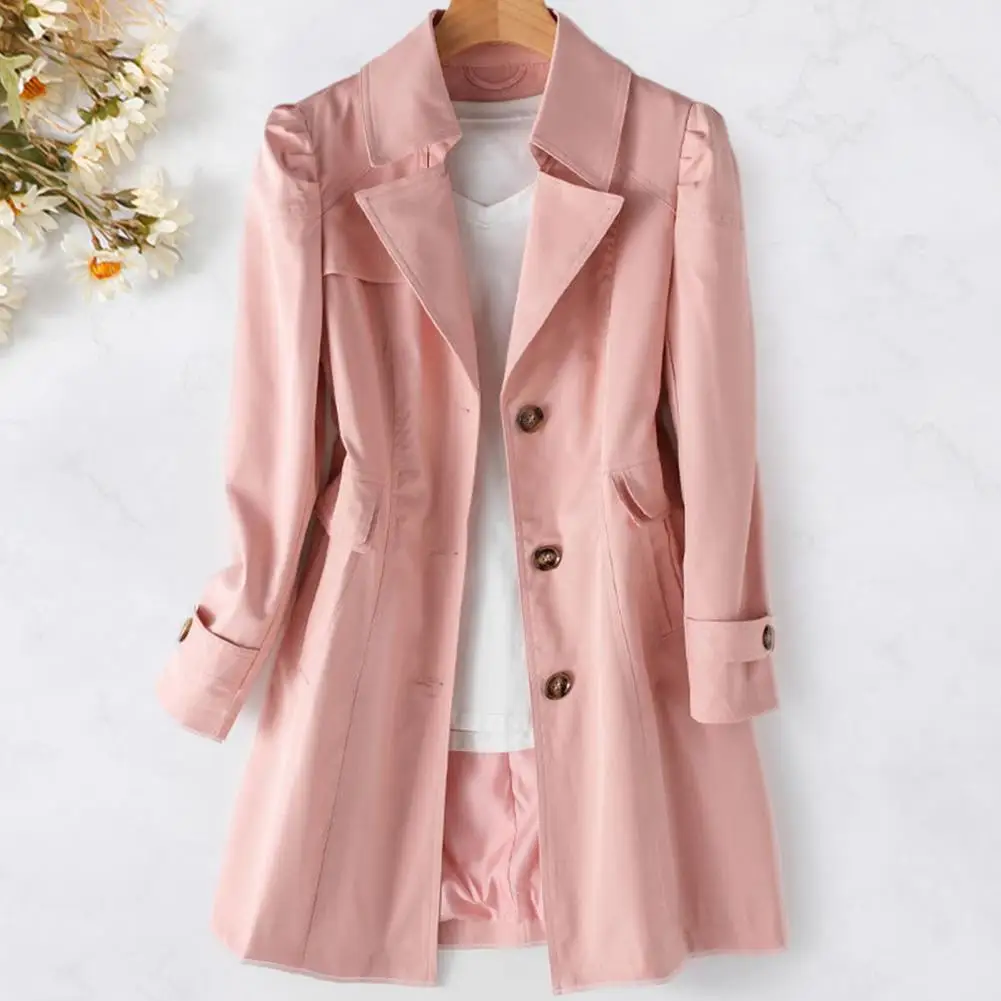 Single-breasted Trench Coat Elegant Women's Single-breasted Long Coat Stylish Business or Casual Jacket with Slim Fit for Women
Single-breasted Trench Coat Elegant Women's Single-breasted Long Coat Stylish Business or Casual Jacket with Slim Fit for Women
