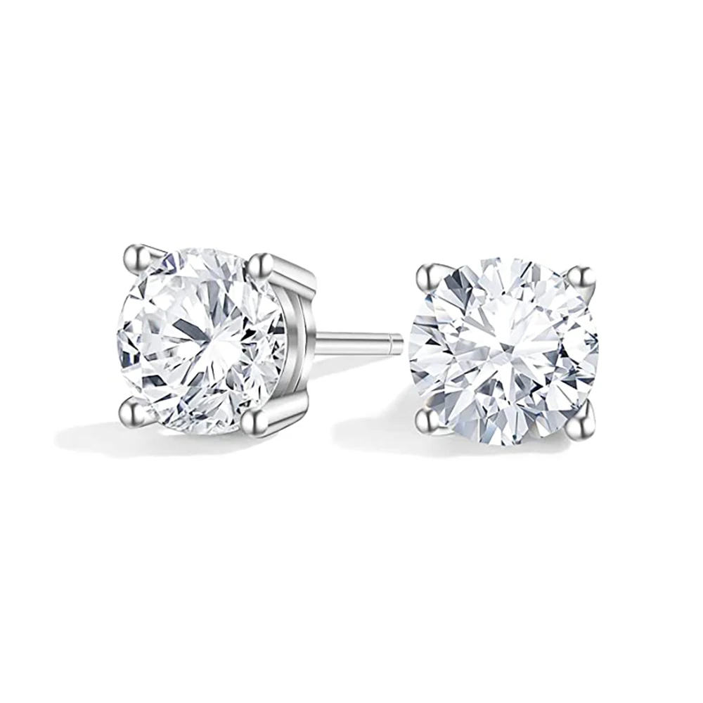 D Color Moissanite Stud Earrings For Women Boutique 100% S925 Sterling Silver 0.1-3 ct Sparkling Wedding Earring Jewelry Gift
D Color Moissanite Stud Earrings For Women Boutique 100% S925 Sterling Silver 0.1-3 ct Sparkling Wedding Earring Jewelry Gift