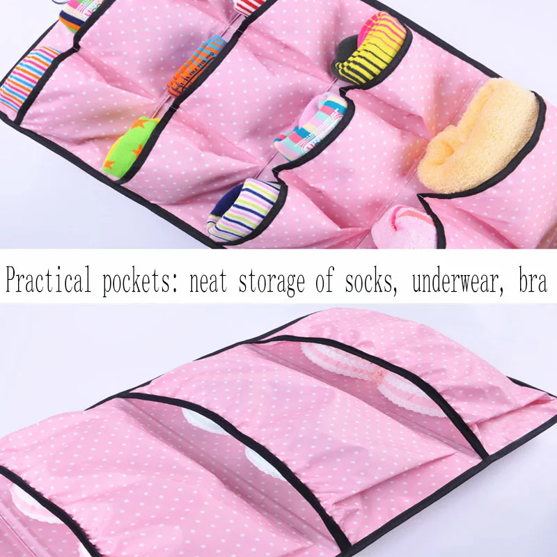 AT35 Hang Storage Organizer Bag Multi-Function 17 Pocket Double-Sided Wall-Mounted Bra Sock Organiser
AT35 Hang Storage Organizer Bag Multi-Function 17 Pocket Double-Sided Wall-Mounted Bra Sock Organiser
